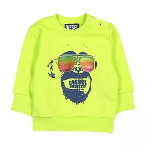 DIESEL SWEATSHIRT SCREWONKEY NEON FOR BAYBYBOYS